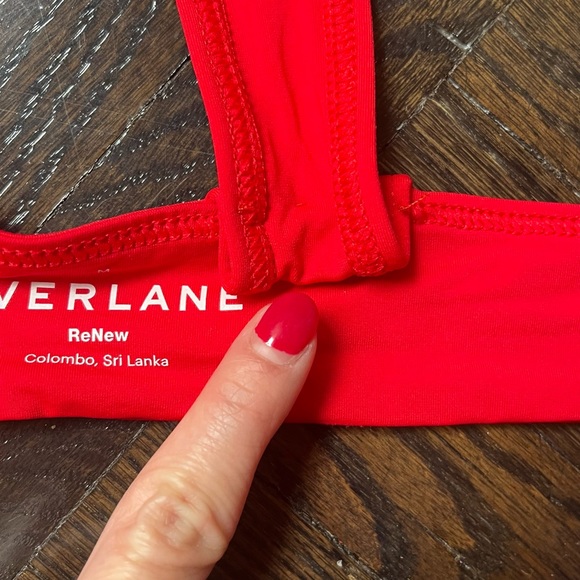Everlane Red Triangle Bikini Top Medium - Picture 12 of 12